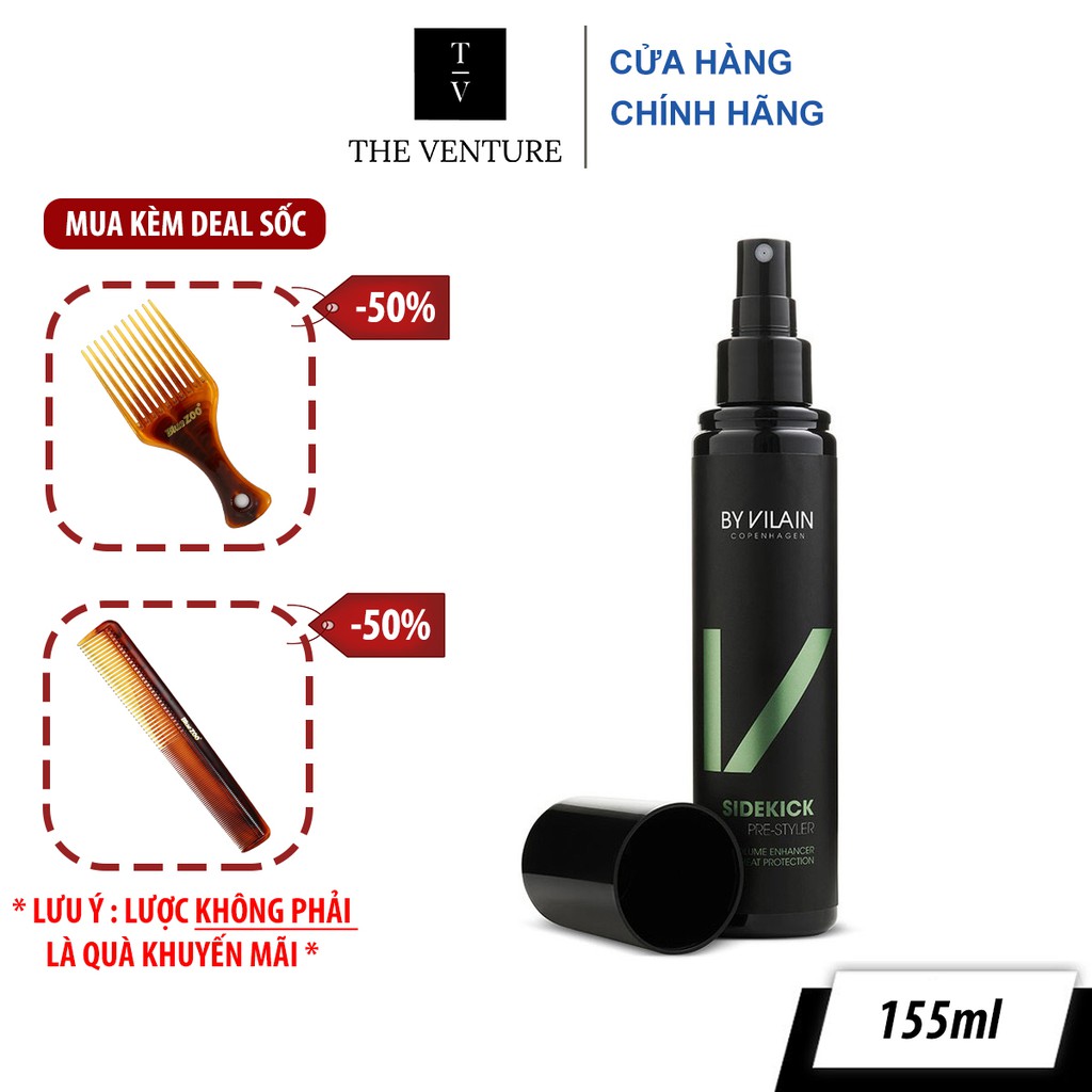 Chai Xịt Tạo Phồng Giữ Nếp By Vilain Sidekick Chính Hãng - Pre-Styling Sidekick 155ml