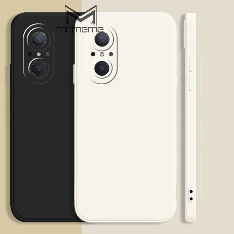 Ốp điện thoại silicon mềm dáng vuông màu trơn bảo vệ camera cho HUAWEI Nova 9 SE 3i 4 5 5T 5i 7 Pro Y70 Y71