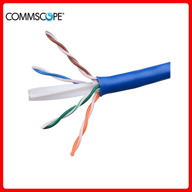 Dây cáp mạng COMMSCOPE/AMP Cat6 UTP cáp mạng xịn đi ngoài trời bấm sẵn 2 đầu 35m-60m Test thông mạng trước khi giao