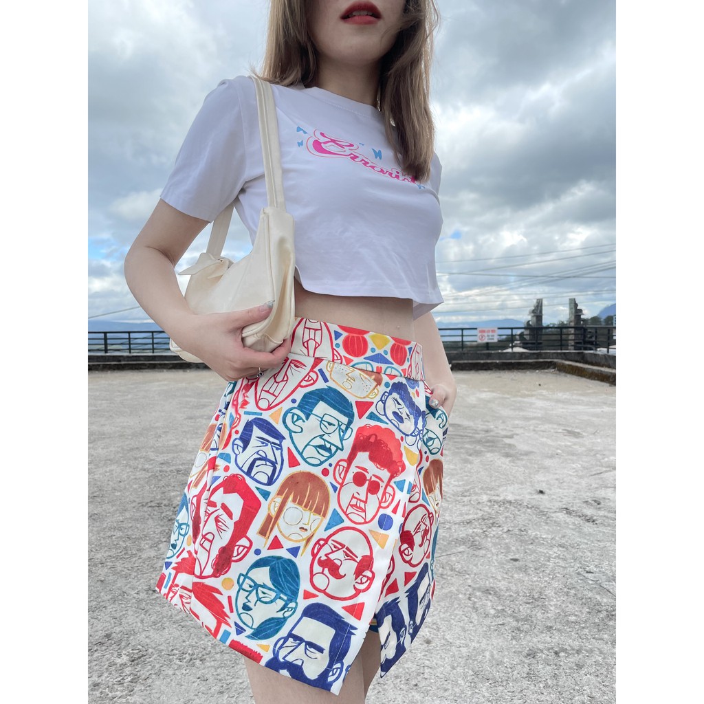 [sờ KÓT] - skort - quần váy hoạ tiết Made by Méow | BigBuy360 - bigbuy360.vn