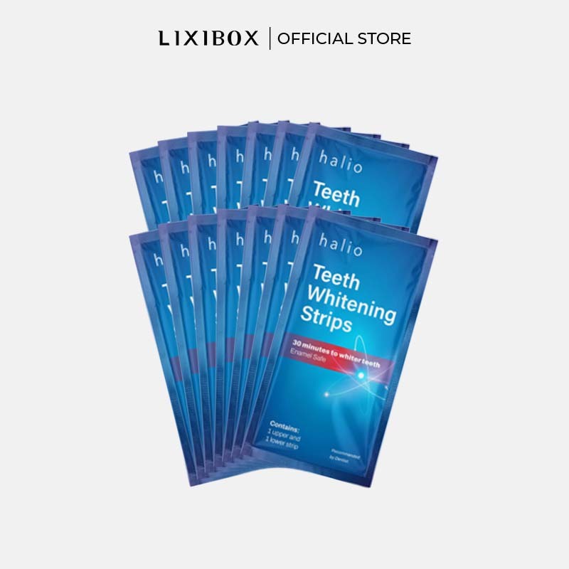 Set 14 Miếng Dán Trắng Răng Không Ê Buốt Halio Teeth Whitening Kit