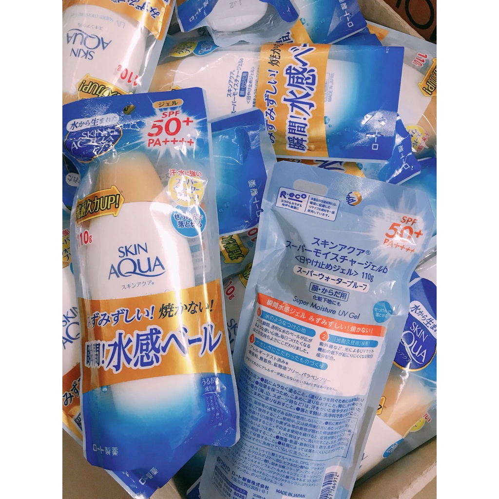 Gel chống nắng Skin Aqua UV Super Moisture Gel SPF 50 PA++++ 110g