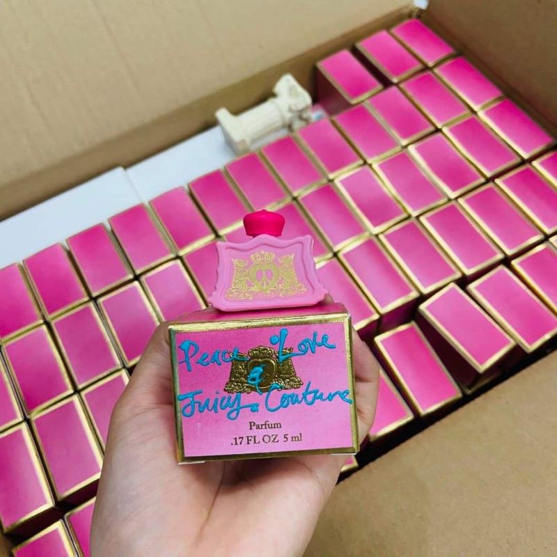 Nước hoa Peace love Juicy Couture 5ml trẻ trung nữ tính quyến rũ hương hoa cỏ nhẹ nhàng | Thế Giới Skin Care