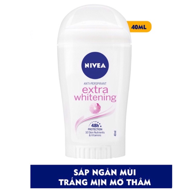 Bộ đôi Nivea: Xịt 150ml và sáp 40ml trắng mịn mờ vết thâm