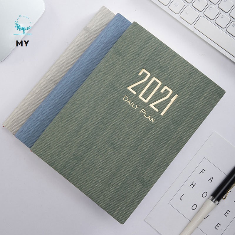 2021 Planner Agenda Daily Weekly Monthly Planner Student Planner 2021 Calendar 8.2&quot;X 5.6&quot; Leather Cover