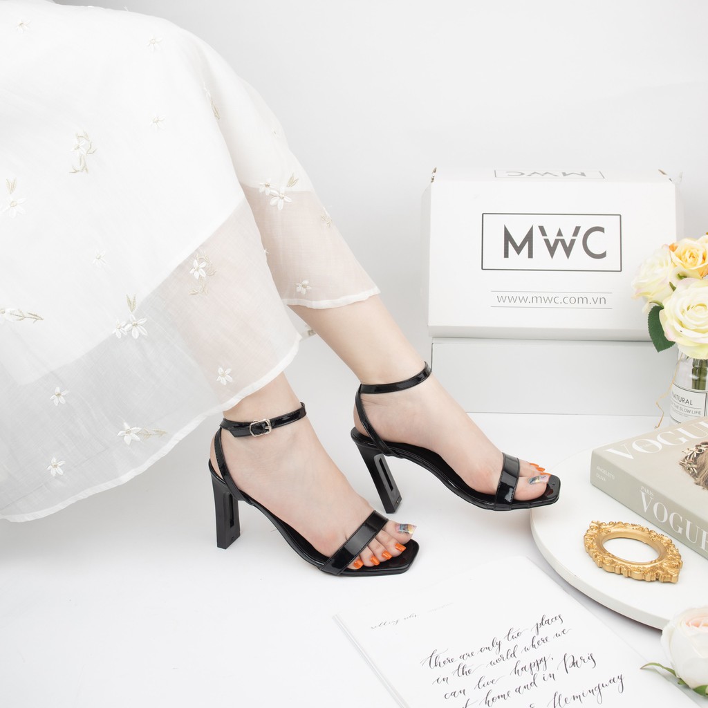 Giày Cao Gót MWC Đế Dẹt 9CM Quai Mảnh Thanh Lịch NUCG-3883