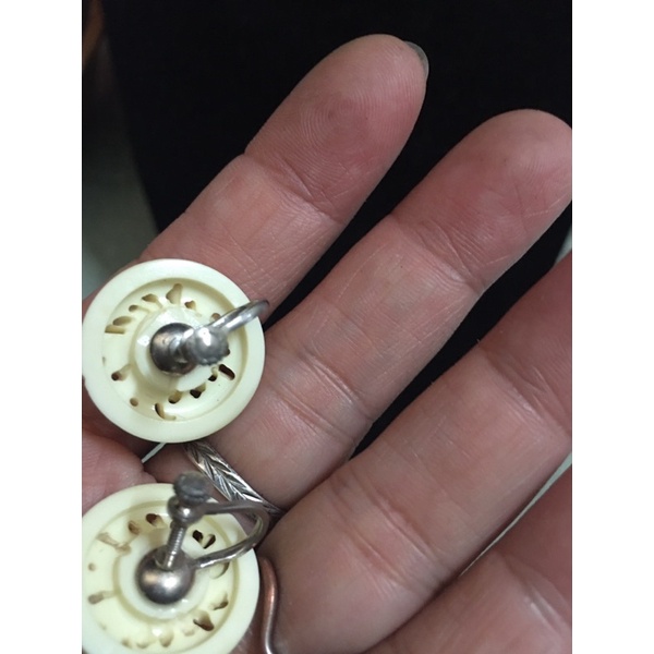 Đôi hoa tai thời trang khắc họa tiết si tuyển Nhật