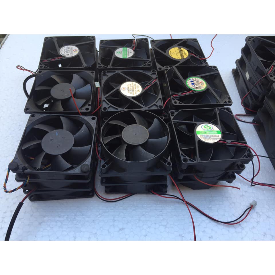 ∋Combo 100 cái quạt fan 8 8x8x2Cm 12V | BigBuy360 - bigbuy360.vn