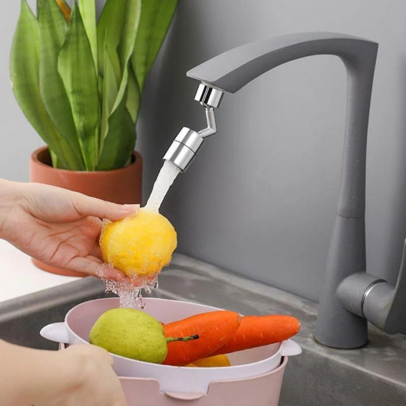 Đầu nối tăng áp xoay 720 độ thiết kế thông minh tăng áp mạnh mẽ chuyên dùng cho vòi lavabo vòi rửa chén bát