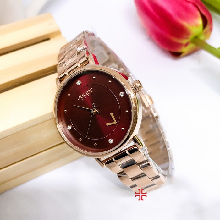 Đồng hồ nữ Julius JA-1248 dây thép | BigBuy360 - bigbuy360.vn