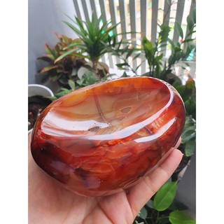 Đá carnelian bowl (hình thật)