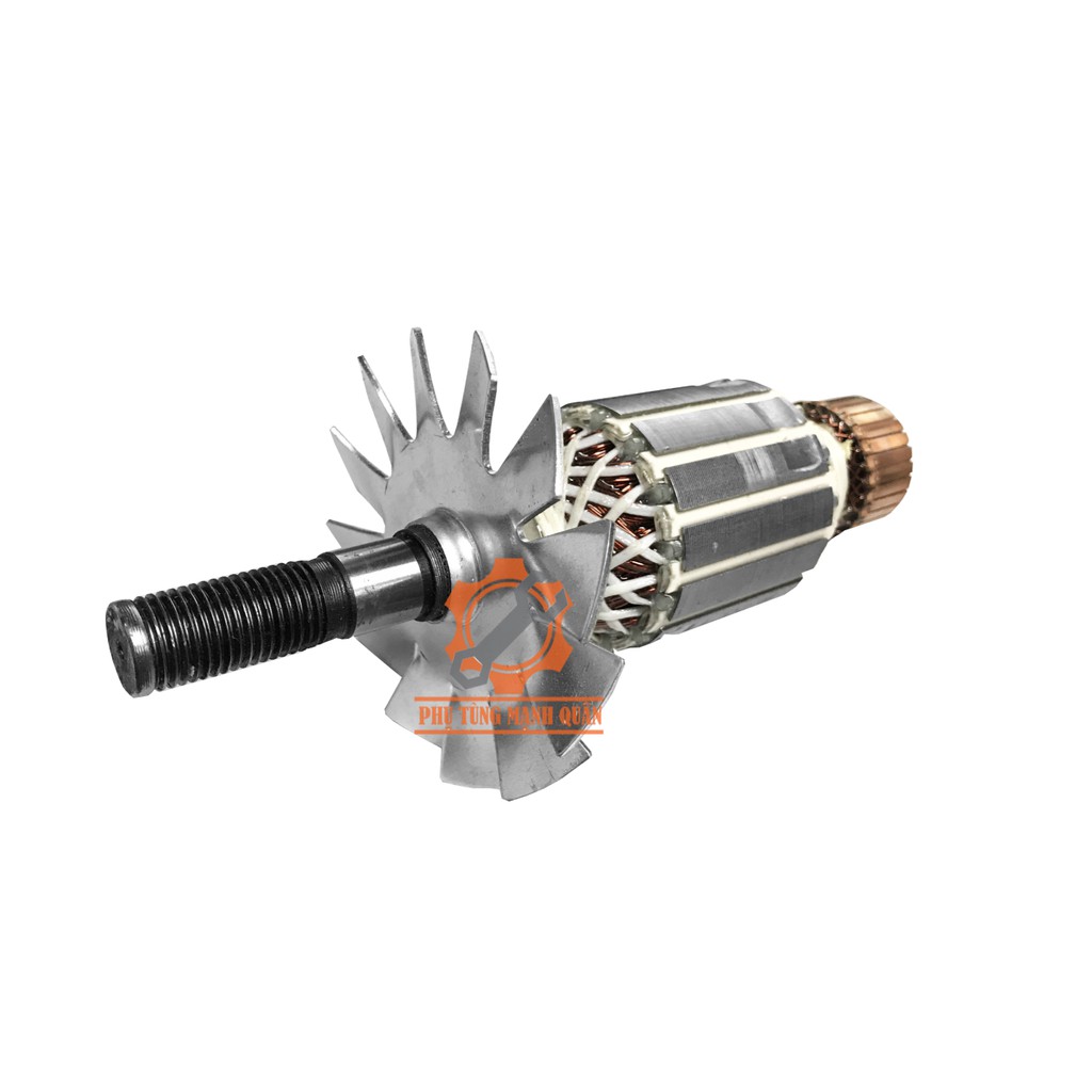 Rotor/ruột máy cắt nhôm dây curoa thân 52 tặng kèm chổi than tương ứng