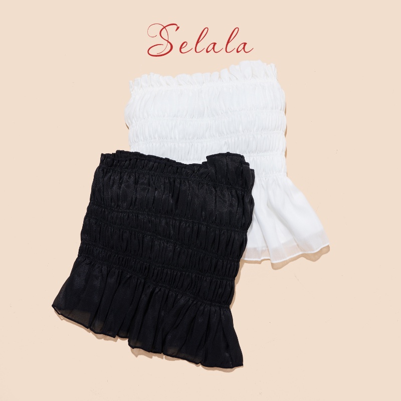 Áo Cúp Ngực Selala Bèo Nhún Cao Cấp Vạt Chéo Sexy V18