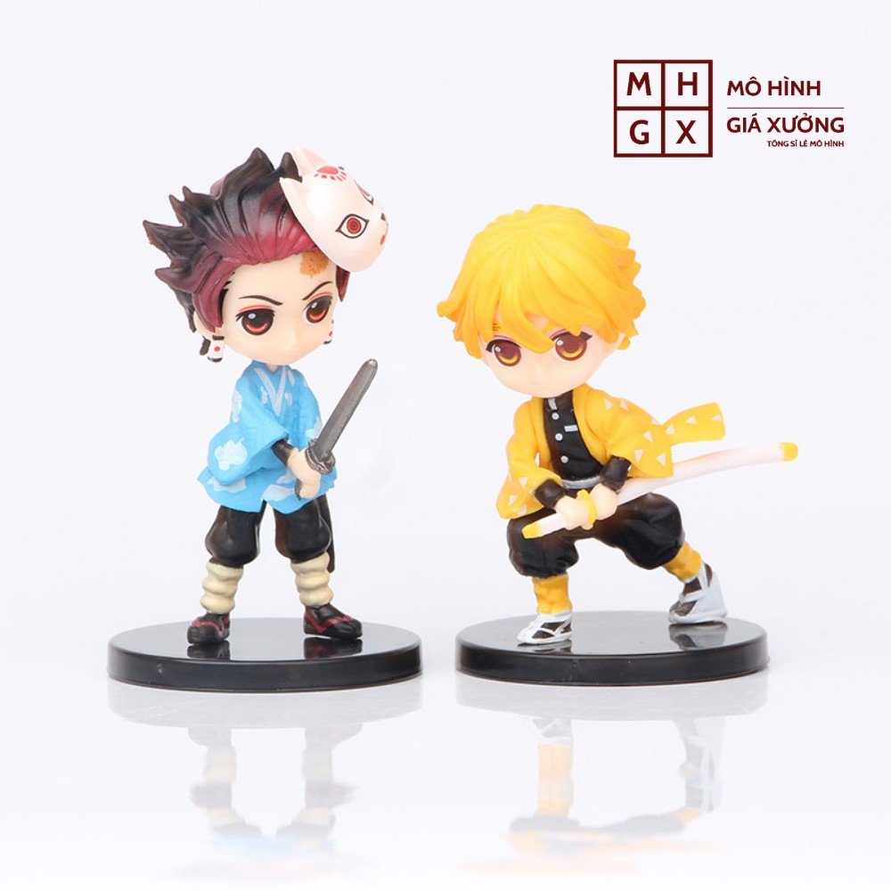 Mô hình Kimetsu No Yaiba figure Tanjirou , Nezuko , Zenitsu , Inosuke , Giyuu (Có bán lẻ)  - figure thanh gươm diệt quỷ