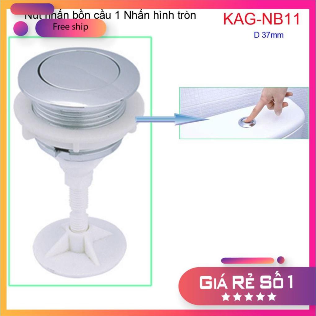 Nút nhấn xả bồn cầu 1 lỗ 3-3,5cm ,xả thoát nước bồn cầu một nhấn thông dụng