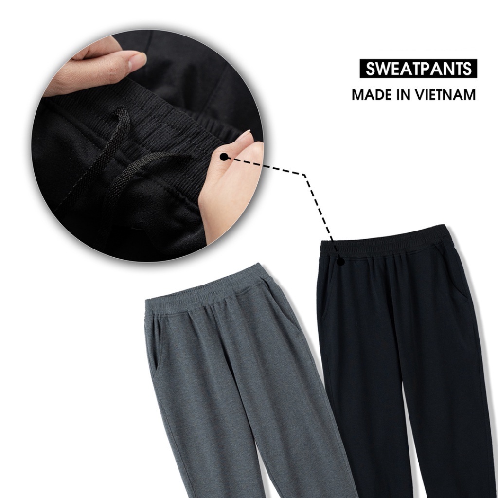 Quần Jogger nam 1991 Official Store Chất Liệu Nỉ Da cá thể thao vải trơn 3 màu thời trang