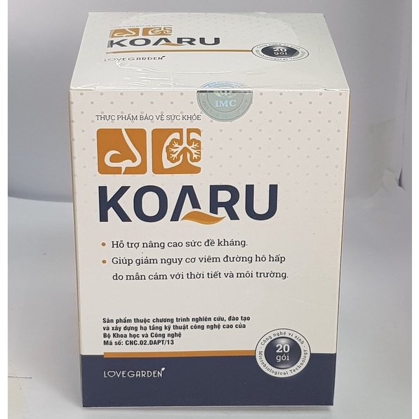 Koaru – Giúp thông mũi, Hỗ trợ giảm hắt hơi, sổ mũi do cảm cúm, viêm đường hô hấp