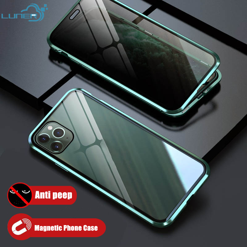 Ốp Điện Thoại Kính Cường Lực Hai Mặt Chống Nhìn Trộm Cho iPhone 11 11Pro 12 12Pro Max 12Mini 11ProMax 12ProMax SE 2020