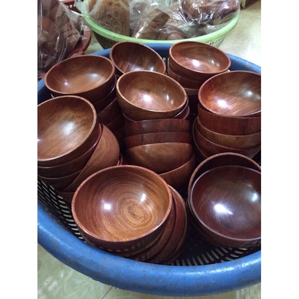 Bát gỗ hương ta hàng tuyển kích cỡ 11,5x5,5 cm