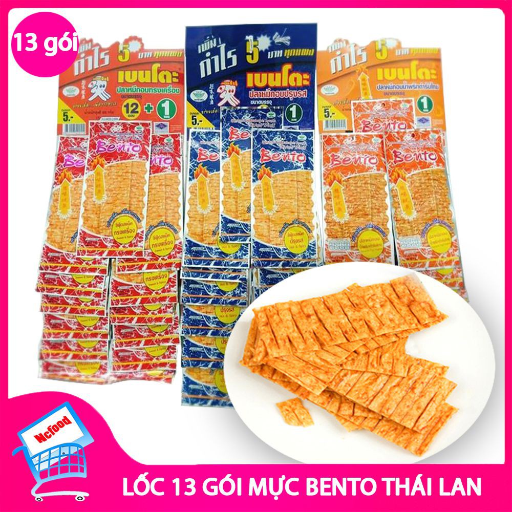 Mực Bento Thái Lan dây 13 gói x 5gram