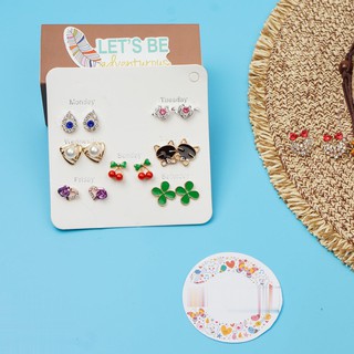 Set 7 đôi bông tai BT11