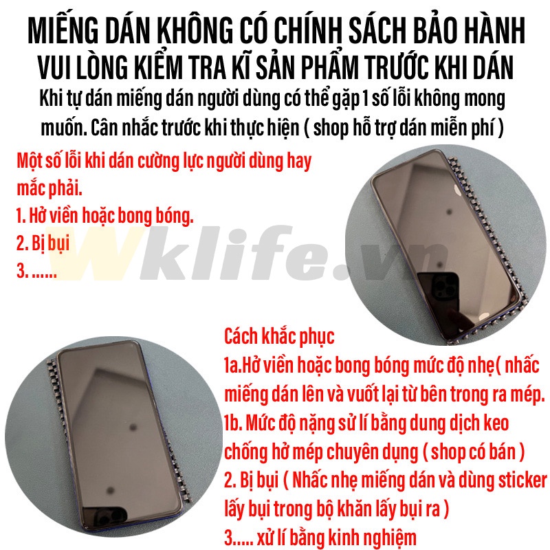 Cường Lực Chống Nhìn Trộm WK Kingkong | Full Màn Hình | Hàng Xịn Full Hộp Chính Hãng