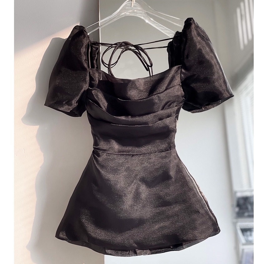 Áo tơ xếp ly trước ngực , Peace House Clothing
