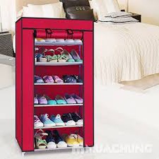 Tủ đựng giầy dép 6 tầng mẫu trơn