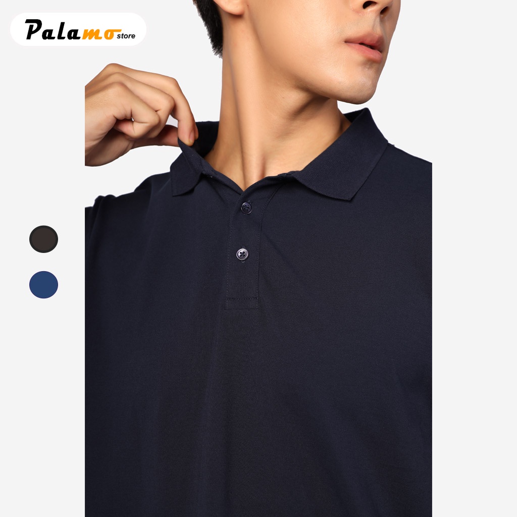 Áo thun polo nam COTTON COMPACT, áo phông nam trơn cao cấp chính hãng BASIC cổ bẻ trẻ trung lịch lãm chuẩn form PALAMO