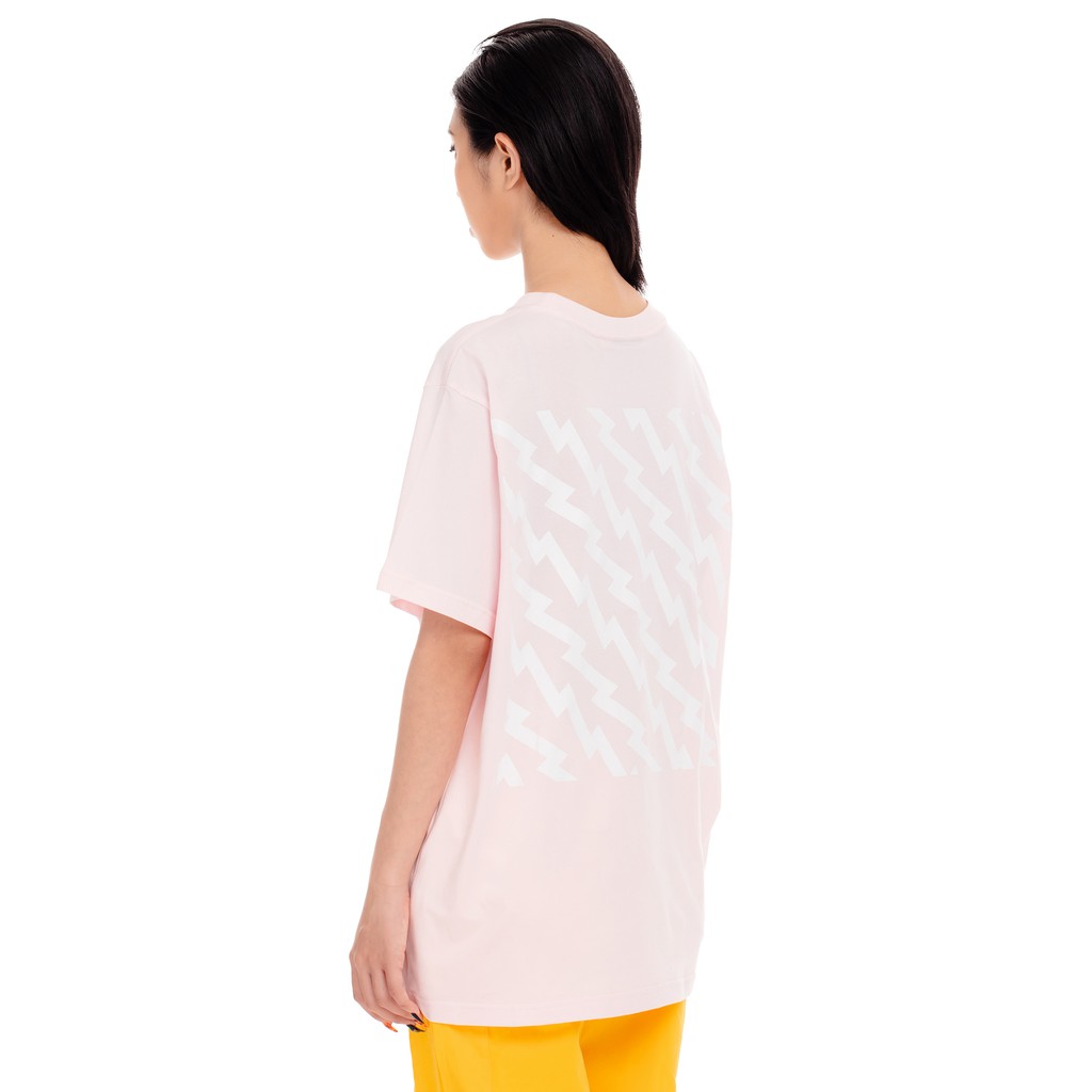 5THEWAY® /ZIGZAG/ SQUARE TEE™ in PINK DOGWOOD aka Áo Thun Tay Ngắn Hồng