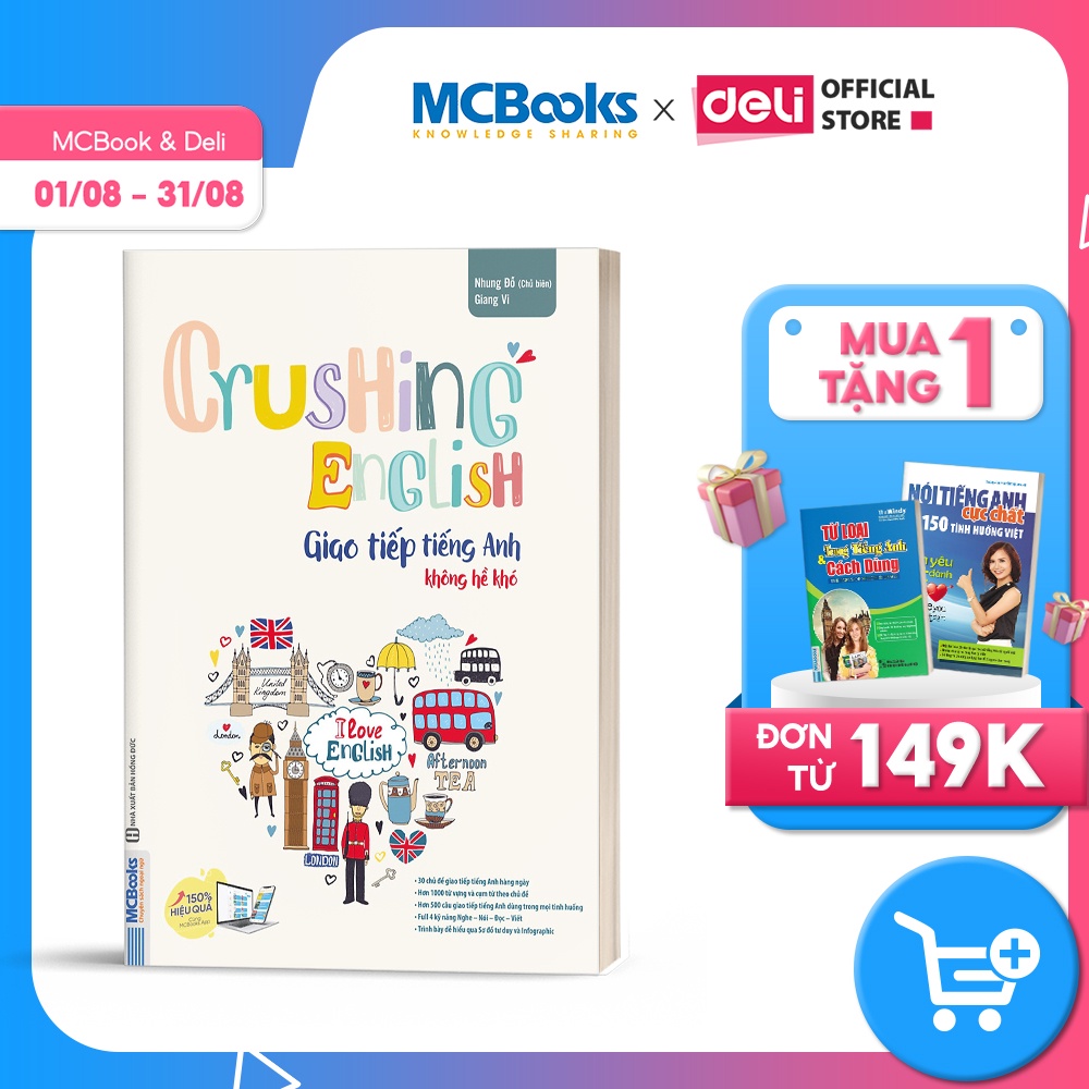 Mua Sách Crushing English Giao Tiếp Tiếng Anh Không Hề Khó Học