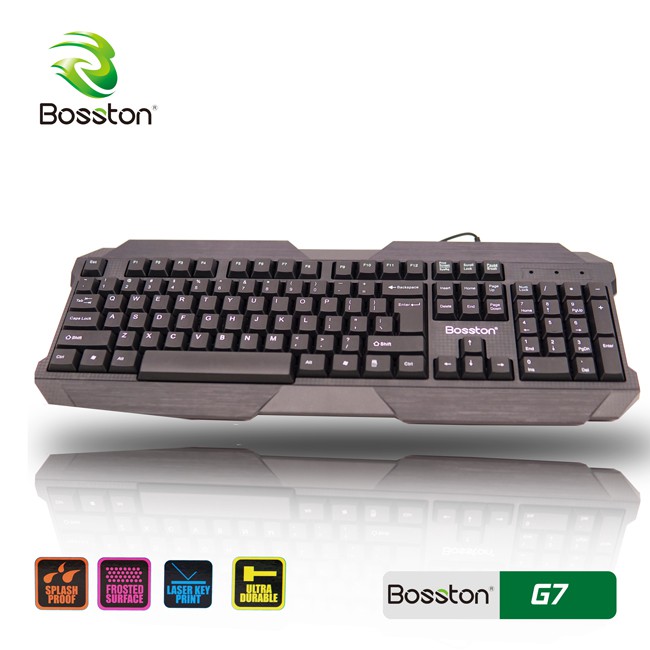 Bàn phím game Bosston G7 - cực êm (Đen)