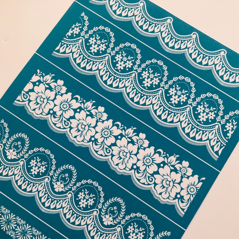 Tấm Lưới In Hoa Tự Dính Dùng Trang Trí DIY