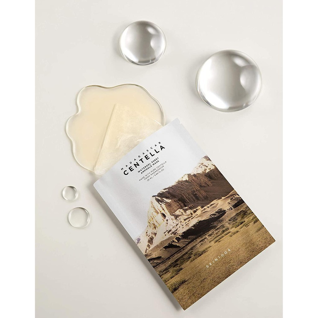 Mặt Nạ Rau Má Skin1004 Dịu Da Giảm Mụn Madagascar Centella Watergel Sheet Ampoule Mask 25ml - Khongcoson