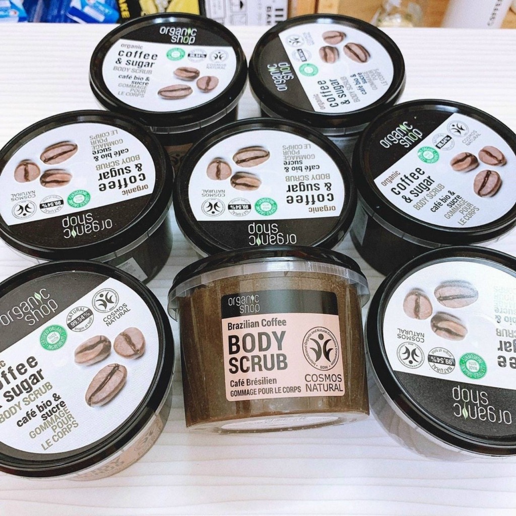 Tẩy Tế Bào Chết Body Organic Shop Organic Coffee &amp; Sugar Body Scrub 250ml