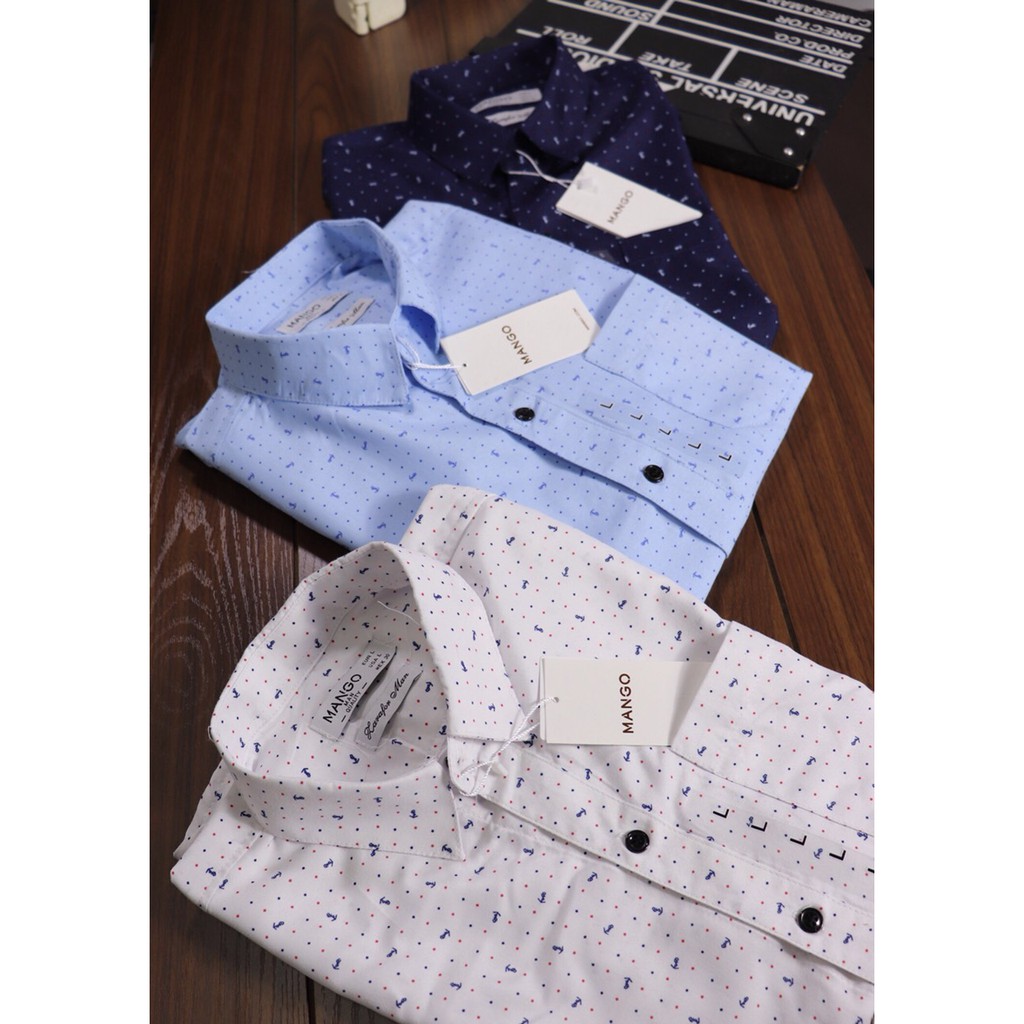 SƠ MI NAM HỌA TIẾT MỎ NEO NHỎ | BigBuy360 - bigbuy360.vn