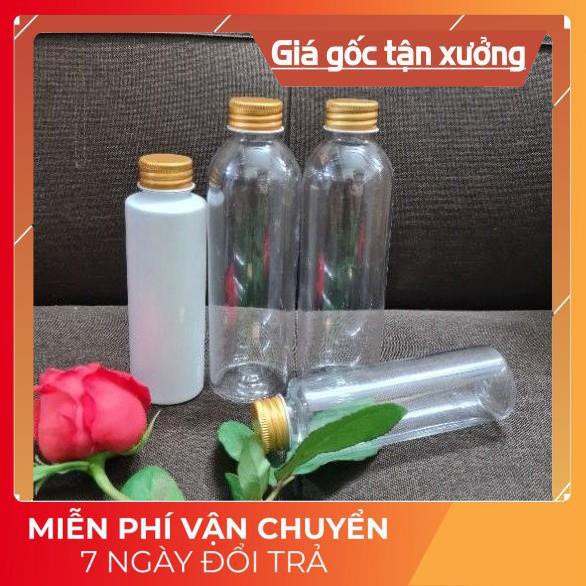 Chai Chiết Mĩ Phẩm ❤ GIÁ RẺ NHẤT ❤ Chai nhựa pet nắp nhôm 150ml,200ml,250ml chiết mỹ phẩm , phụ kiện du lịch