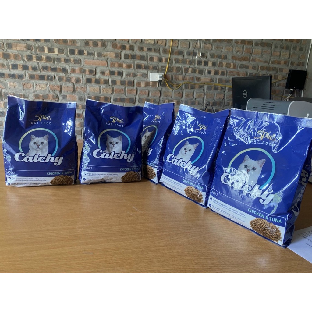 Ship hỏa tốc - Thức ăn hạt 5Plus Catchy vị Gà và Cá ngừ cho mèo