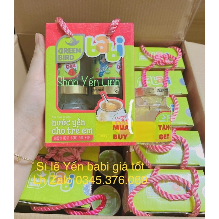 Yến cho trẻ em Babi Green Bird hương Vani