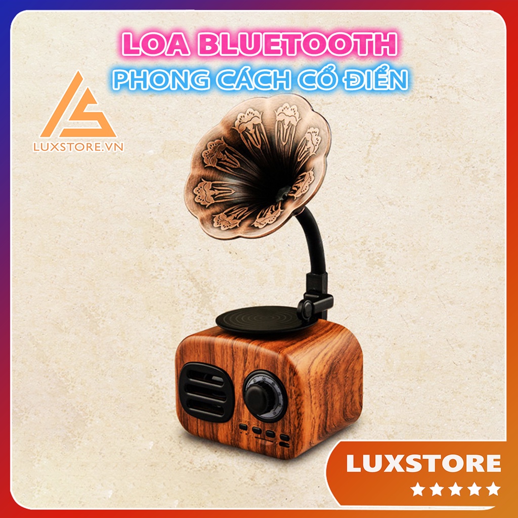 LOA BLUETOOTH MINI PHONG CÁCH CỔ ĐIỂN CỔ ĐIỂN FT05 &amp; BT01 CLASSIC ÂM THANH SIÊU TRẦM SANG TRỌNG – LUXSTORE