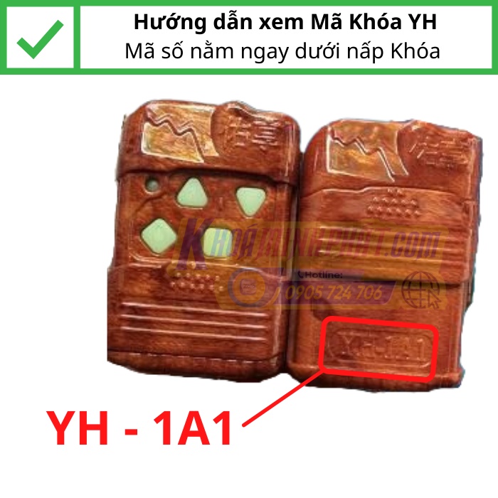 Chìa khóa remote Cửa Cuốn YH 1A1, YH121