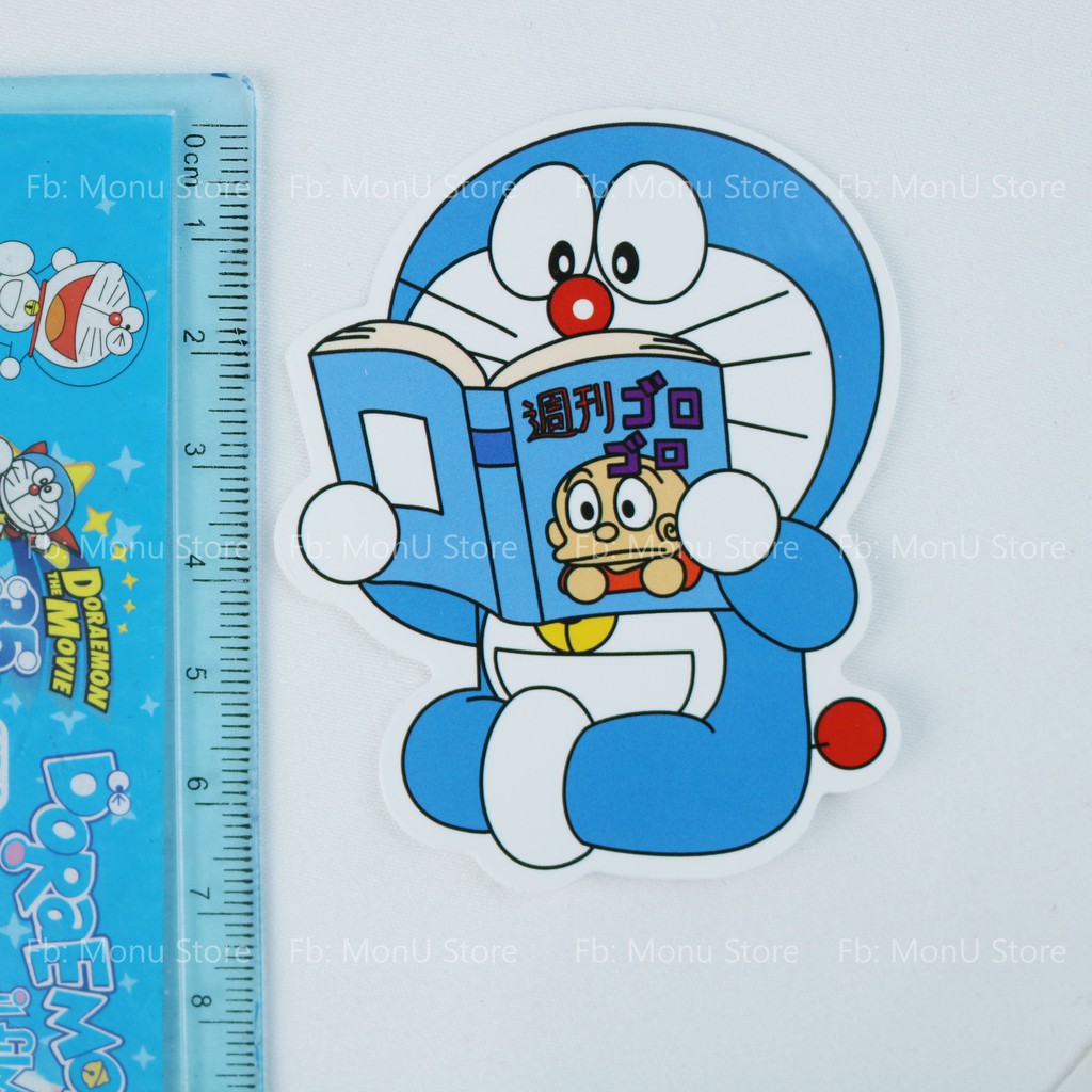 Hình dán sticker chống nước hoạt hình DORAEMON dễ thương cute (bán lẻ 1 hình, kích thước 4 - 6cm)