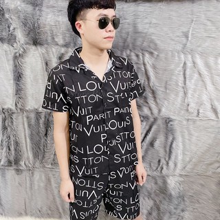 Bộ nam chất lụa L.V Sang chảnh