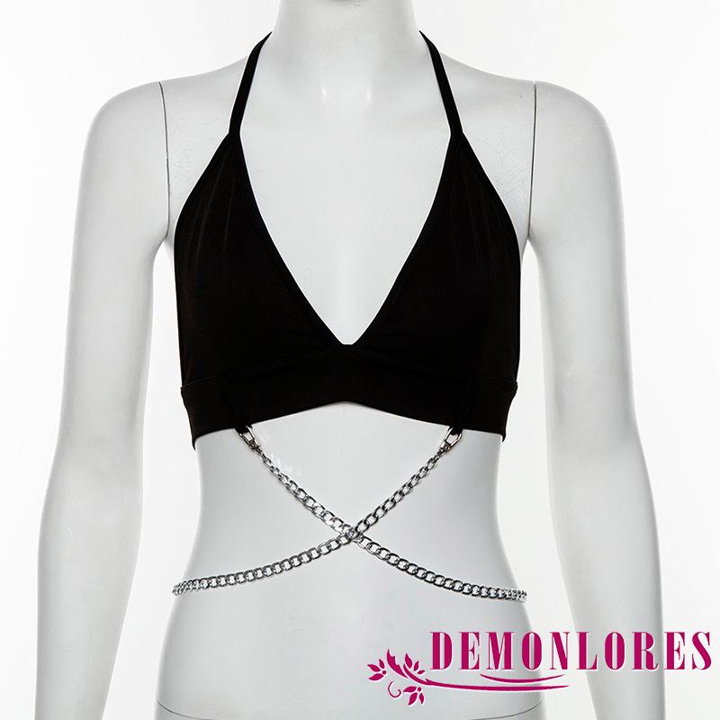 Áo Lửng Cổ Yếm Hở Lưng Quyến Rũ Gợi Cảm Dành Cho Nữ