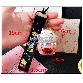 Móc Khóa Mèo Chiêu Tài May Mắn