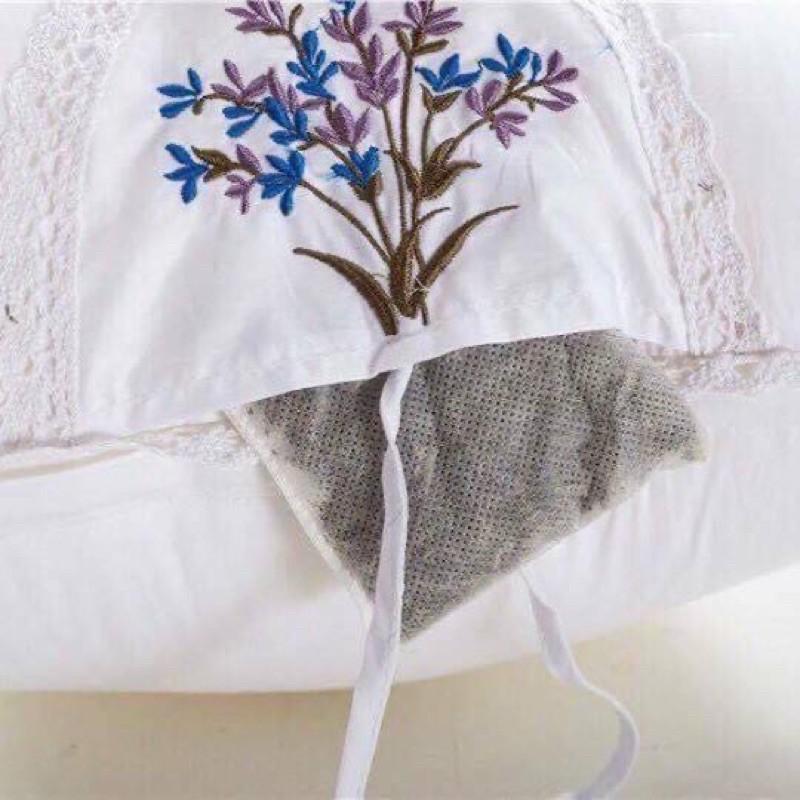 1đôi (2 chiếc) gối thơm hương hoa Lavender( có túi thơm)