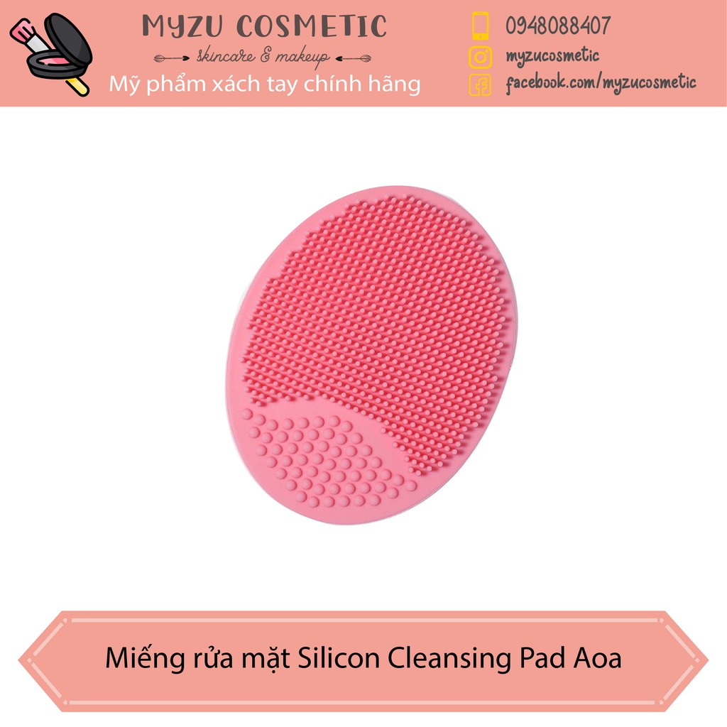 Miếng rửa mặt Silicon Cleansing Pad Aoa