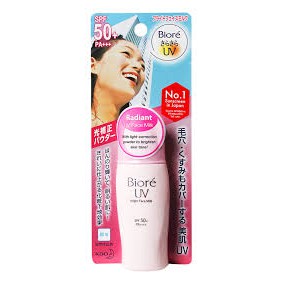 KEM CHỐNG NẮNG BIORE UV BRIGHT FACE MILK màu hồng