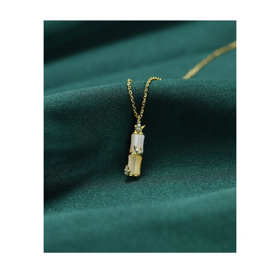 Dây chuyền mặt đốt tre Sterling Silver