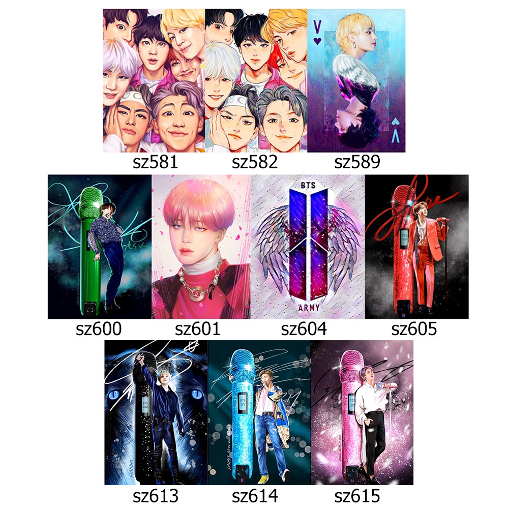 Bộ Tranh Đính Đá Tự Làm Hình Nhóm Nhạc Bts | BigBuy360 - bigbuy360.vn